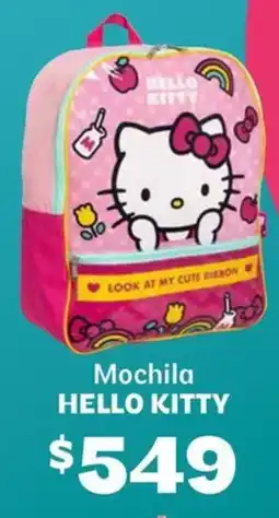 Soriana Híper Hello kitty mochila oferta