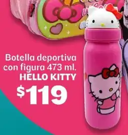 Soriana Híper Hello kitty botella deportiva con figura oferta