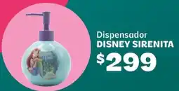 Soriana Híper Disney sirenita dispensador oferta