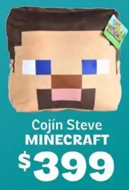 Soriana Híper Minecraft cojín steve oferta