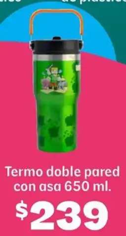 Soriana Híper Termo doble pared con asa oferta