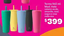 Soriana Híper Termo egro o rosa cada uno oferta