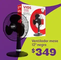 Soriana Híper Ventilador mesa 12" negro oferta