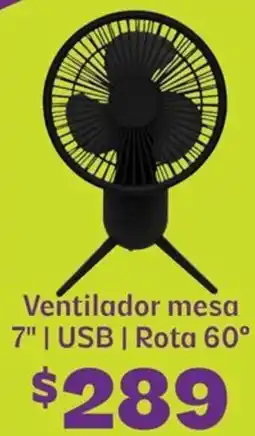 Soriana Híper Ventilador mesa 7" oferta