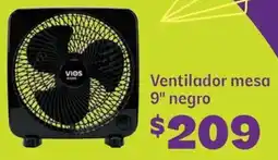 Soriana Híper Ventilador mesa 9" negro oferta