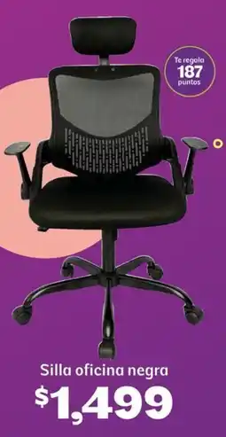 Soriana Híper Silla oficina negra oferta
