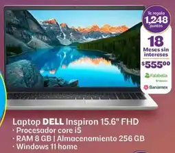 Soriana Híper Dell laptop inspiron 15.6" fhd oferta