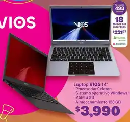 Soriana Híper Vios laptop 14" oferta