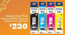 Soriana Híper Botella tinta T544 negra, amarilla, magenta o cyan oferta