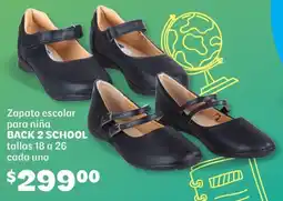 Soriana Híper Back 2 school zapato escolar para niña oferta