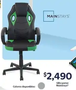 Walmart Mainstays silla gamer oferta