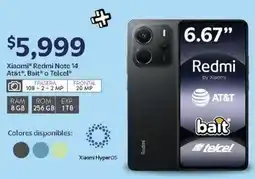 Walmart Xiaomi redmi note 14 oferta