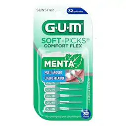 Farmacias YZA Gum Soft Picks Comfort Flex Men 32 Pzas oferta
