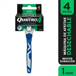 Farmacias YZA Schick Rastrillo Quattro Titanium 1Pz oferta