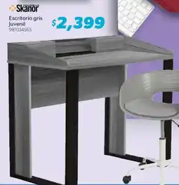 Sam's Club Skanor escritorio gris juvenil oferta