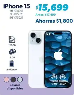 Sam's Club iPhone 15 oferta