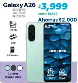 Sam's Club Galaxy A26 oferta