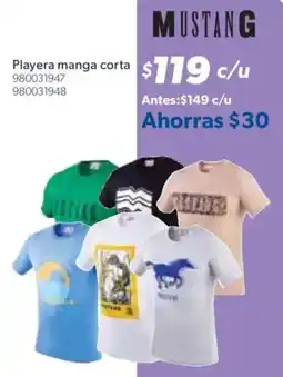 Sam's Club Mustang playera manga corta oferta