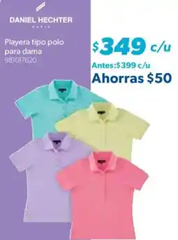Sam's Club DANIEL HECHTER Playera tipo polo para dama oferta