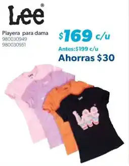 Sam's Club Lee playera para dama oferta