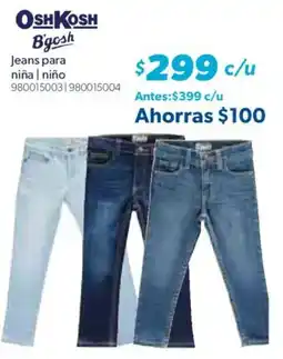 Sam's Club OSHKOSH B'gosh Jeans para niña | niño oferta