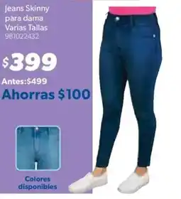 Sam's Club Jeans skinny para dama oferta