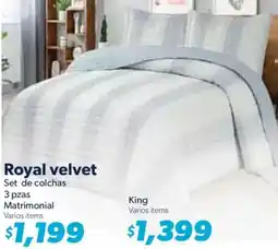Sam's Club Royal Velvet set de colchas matrimonial oferta