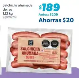 Sam's Club Salchicha ahumada de res oferta