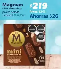 Sam's Club Magnum mini almendras paleta helada oferta