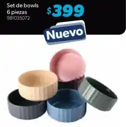 Sam's Club Set de bowls 6 piezas oferta