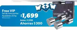 Sam's Club Free VIP Set de mancuernas oferta