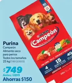 Sam's Club Purina campeón alimento seco para perros oferta