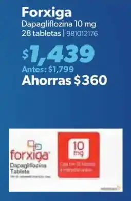 Sam's Club Forxiga dapagliflozina 10 mg oferta