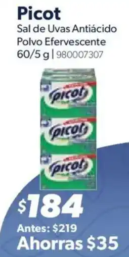Sam's Club Picot Sal de Uvas Antiácido Polvo Efervescente oferta