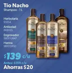 Sam's Club Tío Nacho shampoo oferta