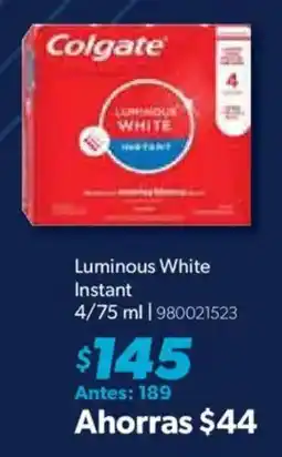 Sam's Club Colgate Luminous White Instant oferta