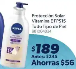 Sam's Club Nivea Protección Solar Vitamina E FPS15 oferta