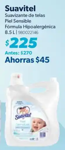 Sam's Club Suavitel Piel Sensible Fórmula Hipoalergénica oferta