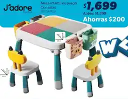 Sam's Club J'adore Consillas mesa infantil de juego con sillas oferta
