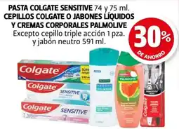 Farmacias Guadalajara Colgate Sensitive y cepillos o jabones liquid y cremas corporales palmolive oferta