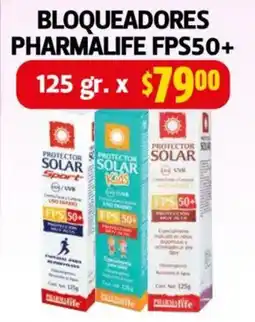 Farmacias Guadalajara Bloqueadores pharmalife fps50+ oferta