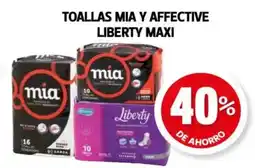 Farmacias Guadalajara Toallas mia y affective liberty maxi oferta