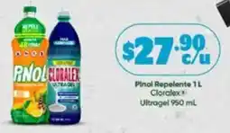 Farmacias Guadalajara Pinal Repelente + Cloralex Ultragel oferta