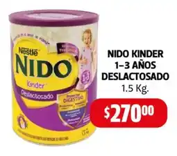 Farmacias Guadalajara Nido kinder 1-3 años deslactosado oferta