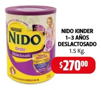 Farmacias Guadalajara Nido kinder 1-3 años deslactosado oferta