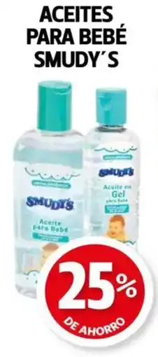 Farmacias Guadalajara Smudy's aceites para bebé oferta