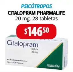 Farmacias Guadalajara Pharmalife citalopram 20 mg oferta