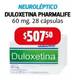 Farmacias Guadalajara Pharmalife Duloxetina 60 mg oferta
