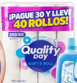 Soriana Híper Quality Day papel higiénico oferta