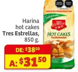 Soriana Híper Tres Estrellas harina hot cakes oferta